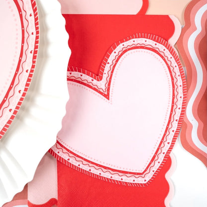 Sweetheart Heart Shaped Valentine Napkins