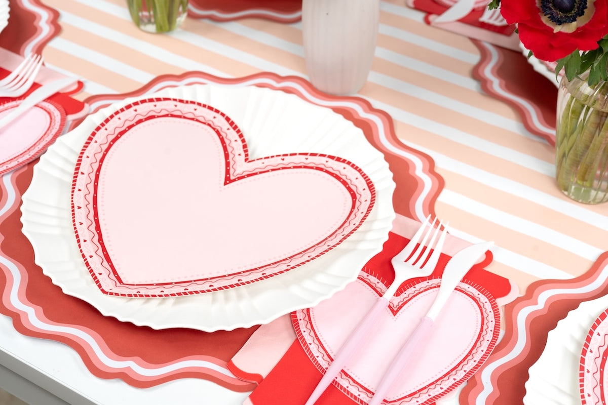 Sweetheart Heart Shaped Valentine Napkins