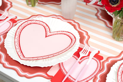 Sweetheart Heart Shaped Valentine Napkins
