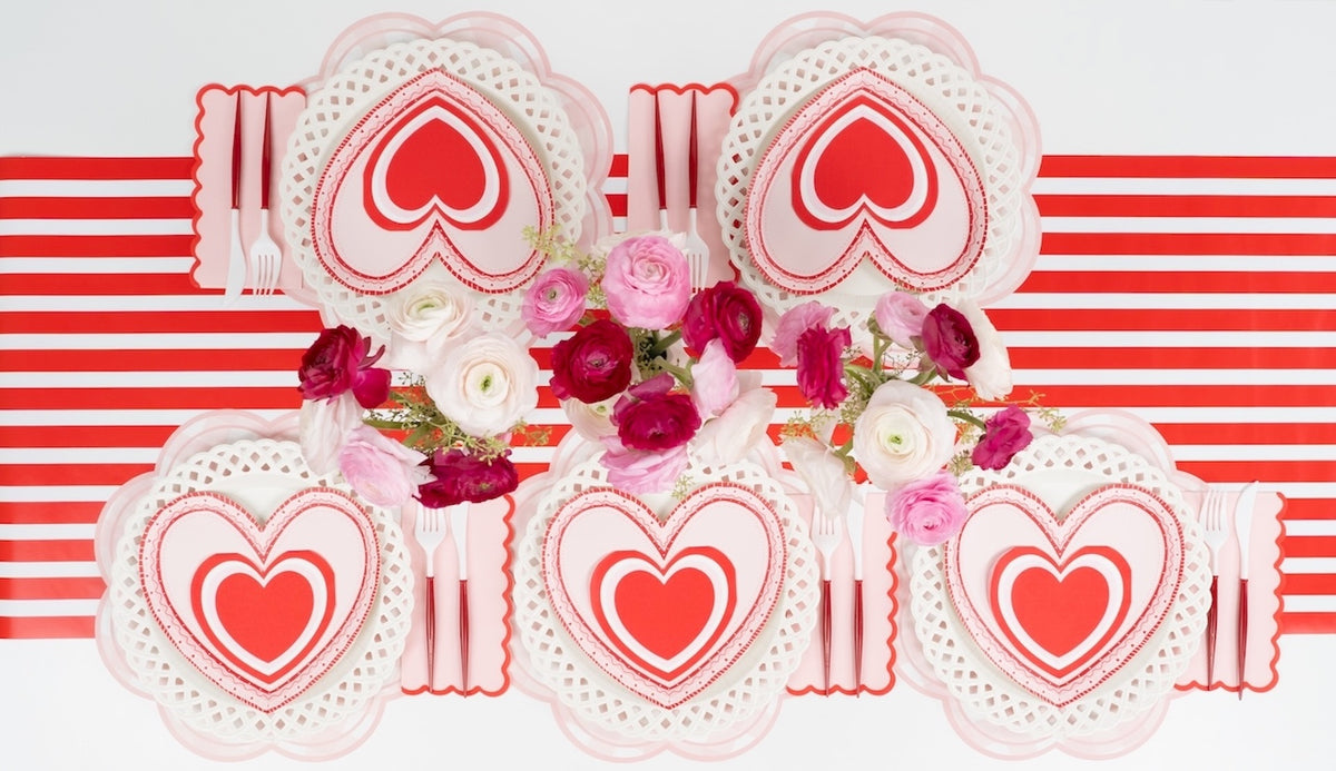 Sweetheart Heart Shaped Valentine Plates