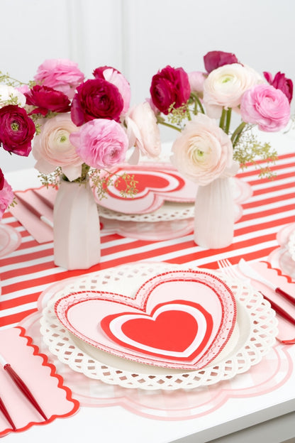 Sweetheart Heart Shaped Valentine Plates