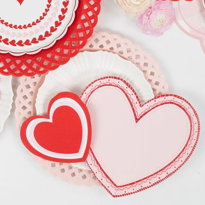 Sweetheart Heart Shaped Valentine Plates