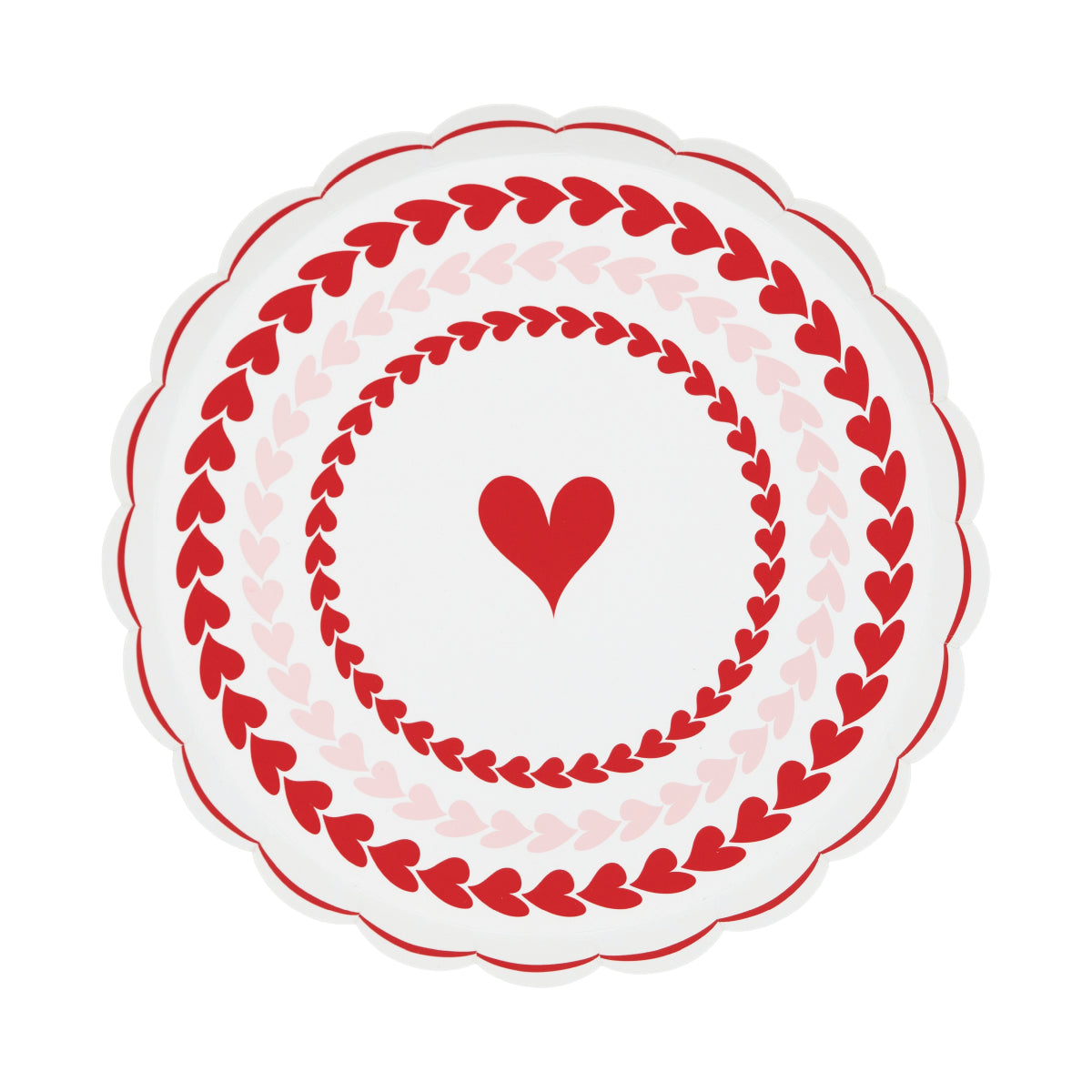 Sweetheart Swirl Hearts Dessert Plates
