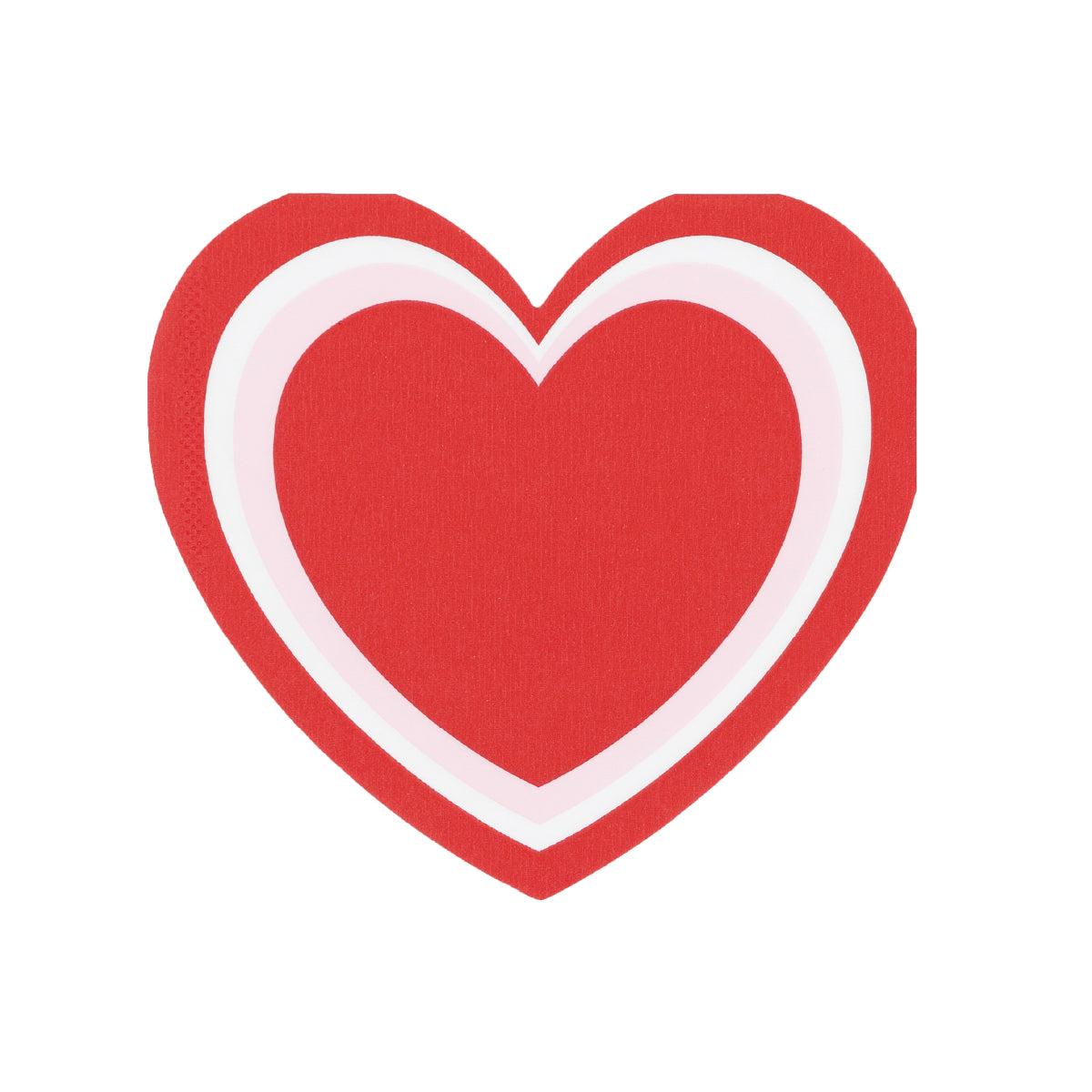 Sweetheart Colorblock Heart Shaped Napkins