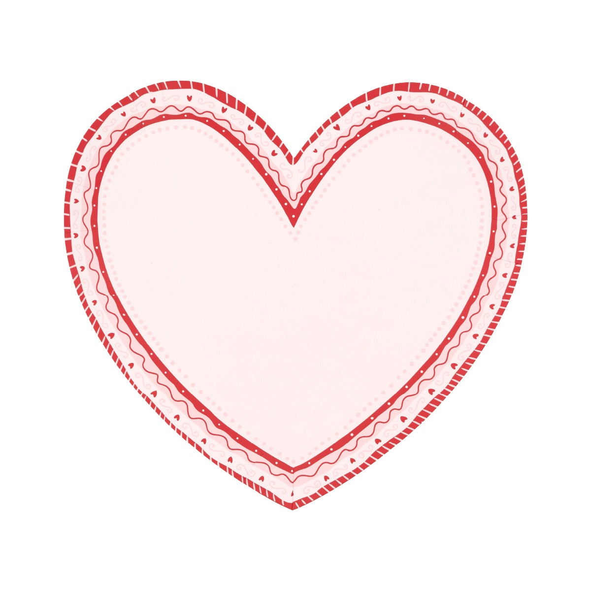 Sweetheart Heart Shaped Valentine Plates