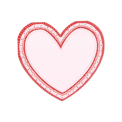 Sweetheart Heart Shaped Valentine Napkins