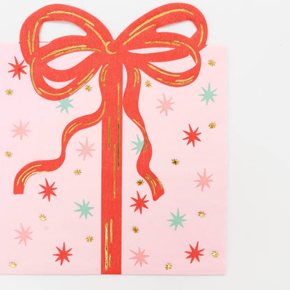 Holiday Present Vintage Christmas Napkins