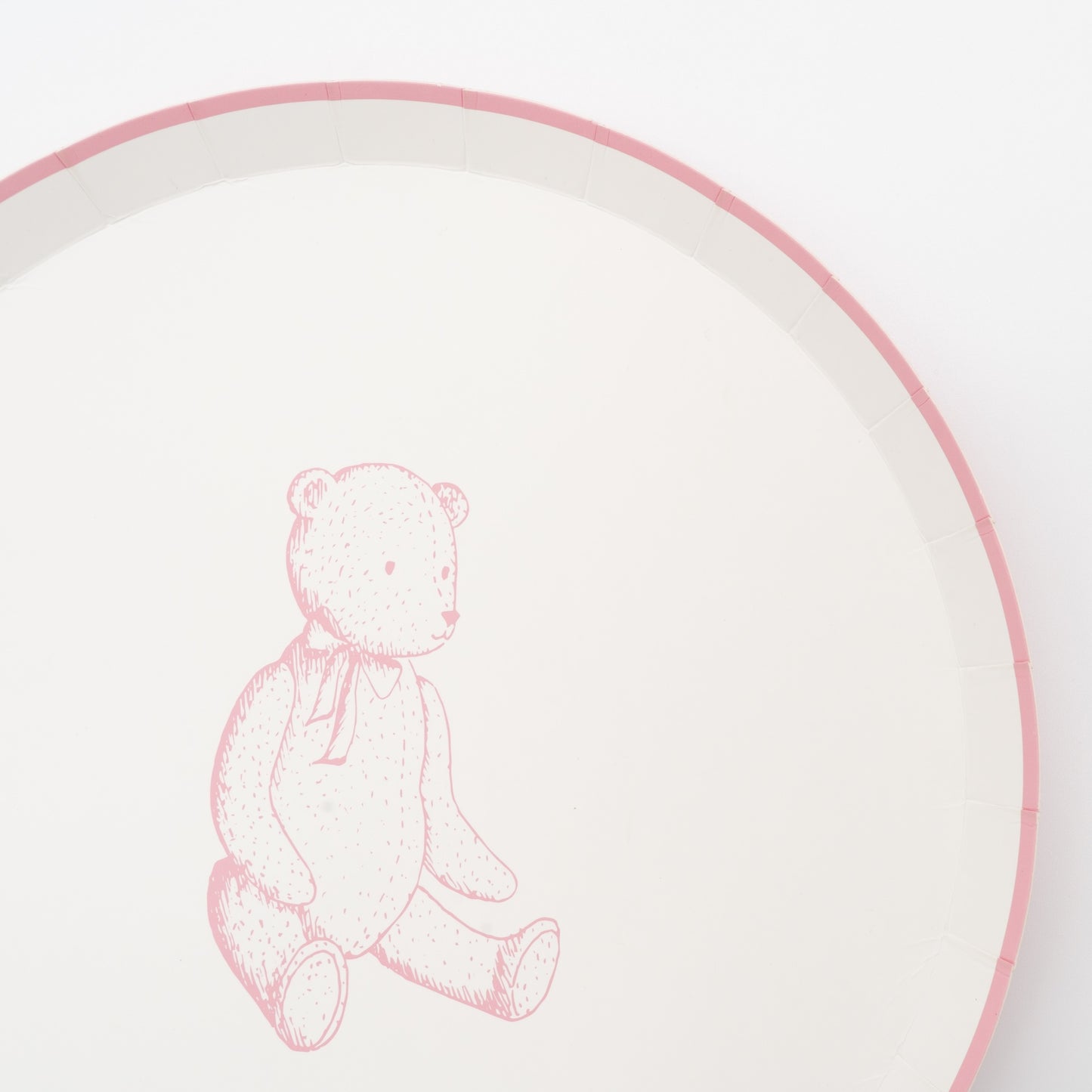 Pink Precious Baby Bear Dessert Plates