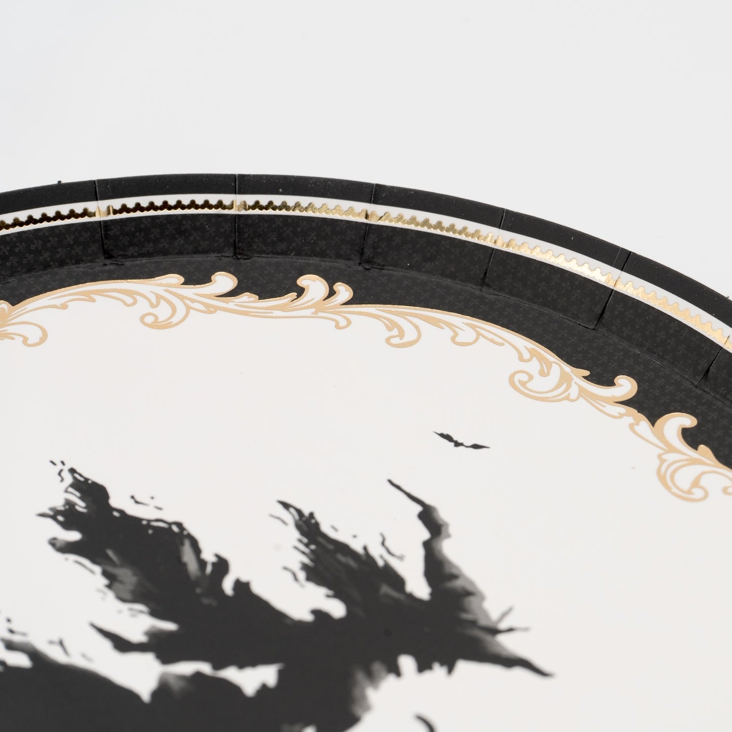 Elegant Halloween Witch Dessert Plates