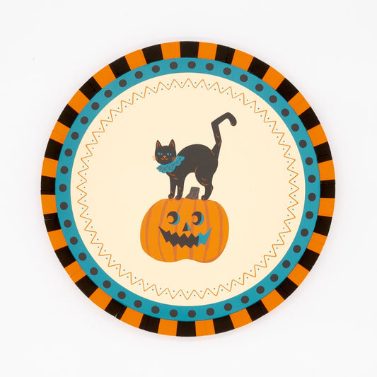 Vintage Halloween Dessert Plates