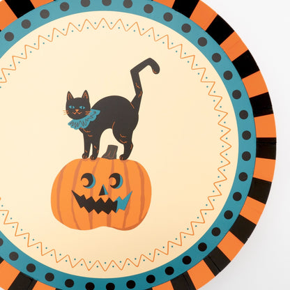 Vintage Halloween Dessert Plates