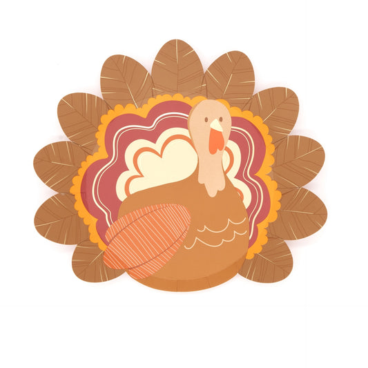 Thanksgiving Turkey Shaped Plates