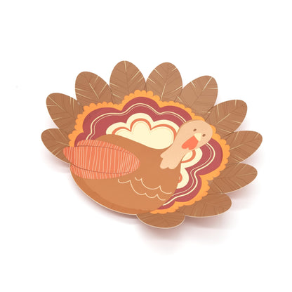 Thanksgiving Turkey Shaped Plates