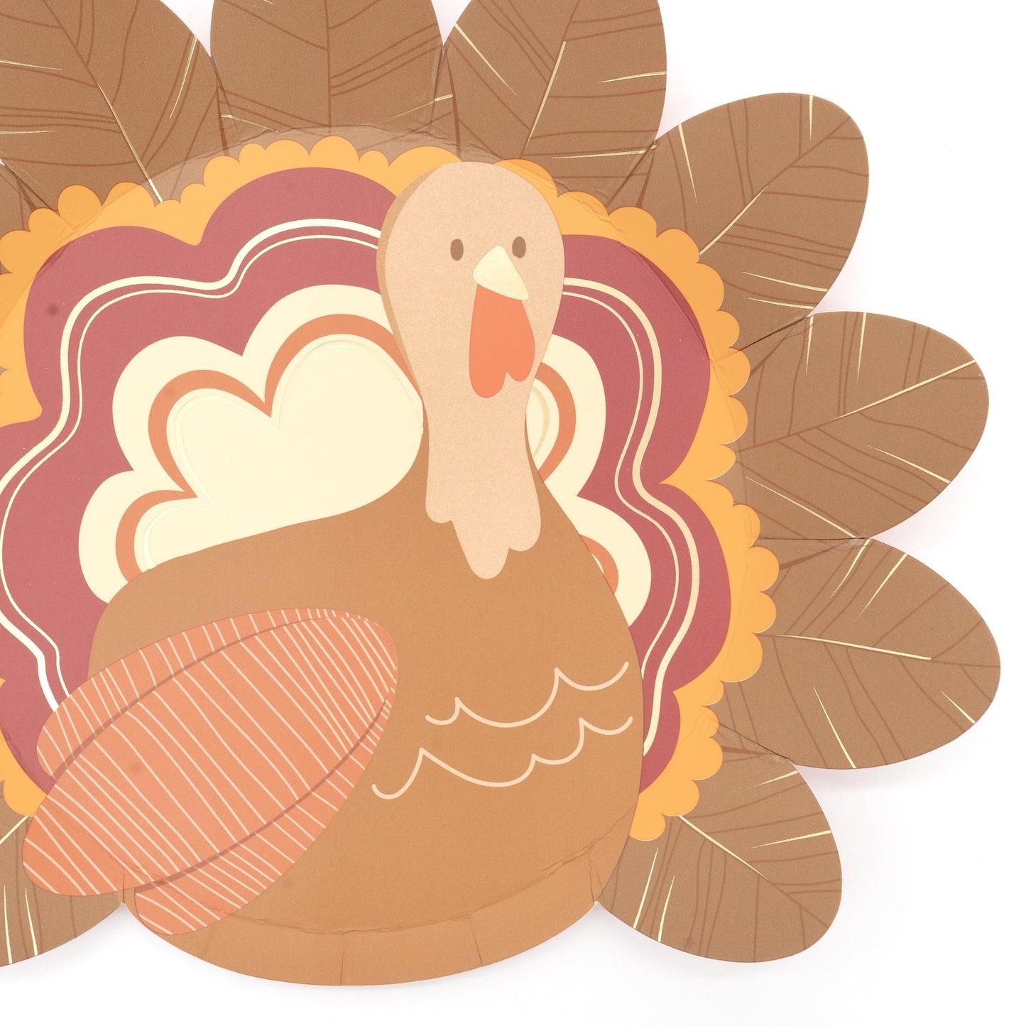 Thanksgiving Turkey Shaped Plates