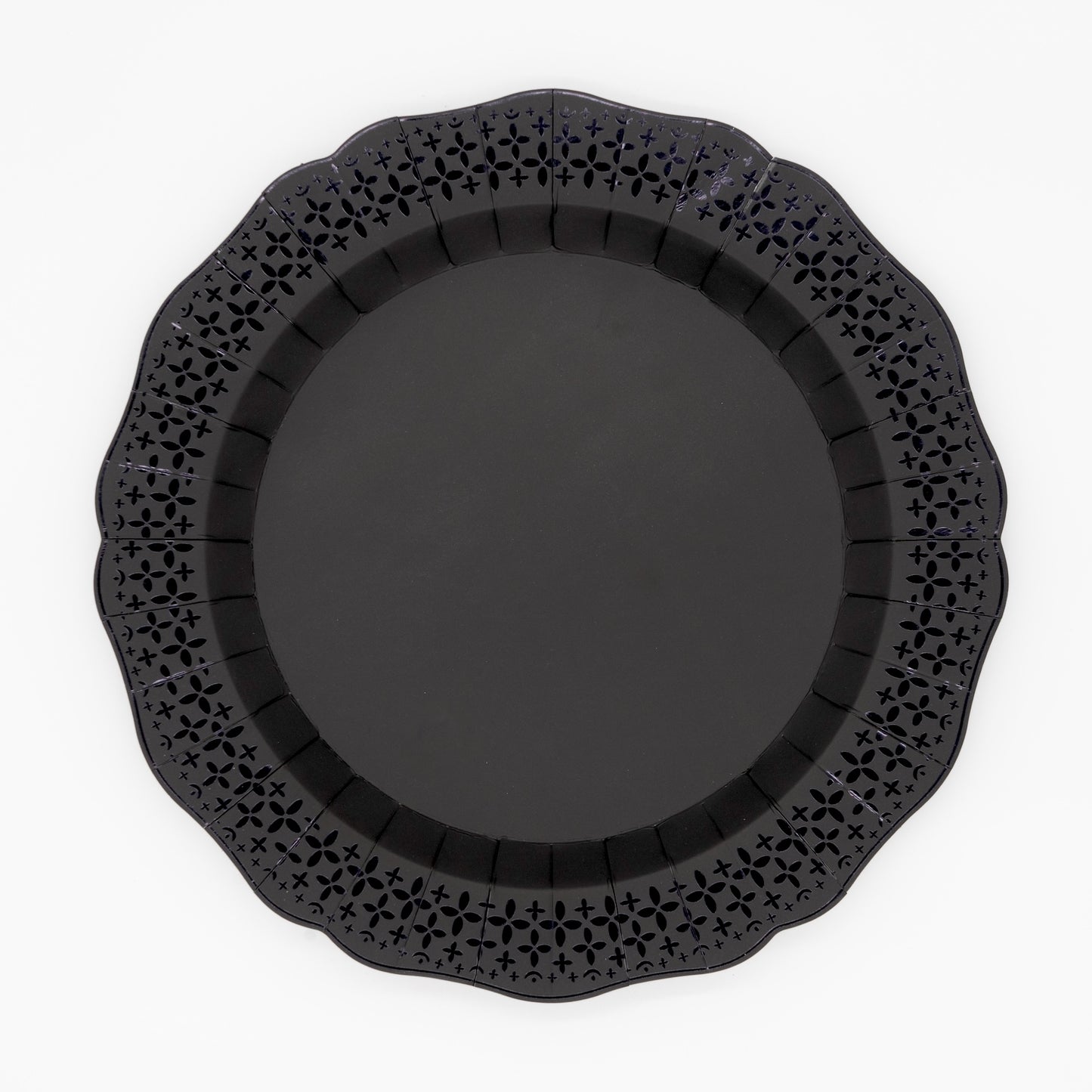 Elegant Black Pattern Dinner Plates