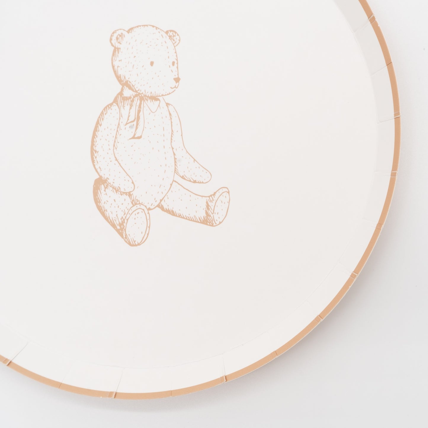 Beige Precious Baby Bear Dessert Plates