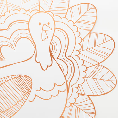 Thanksgiving Turkey Coloring Placemats