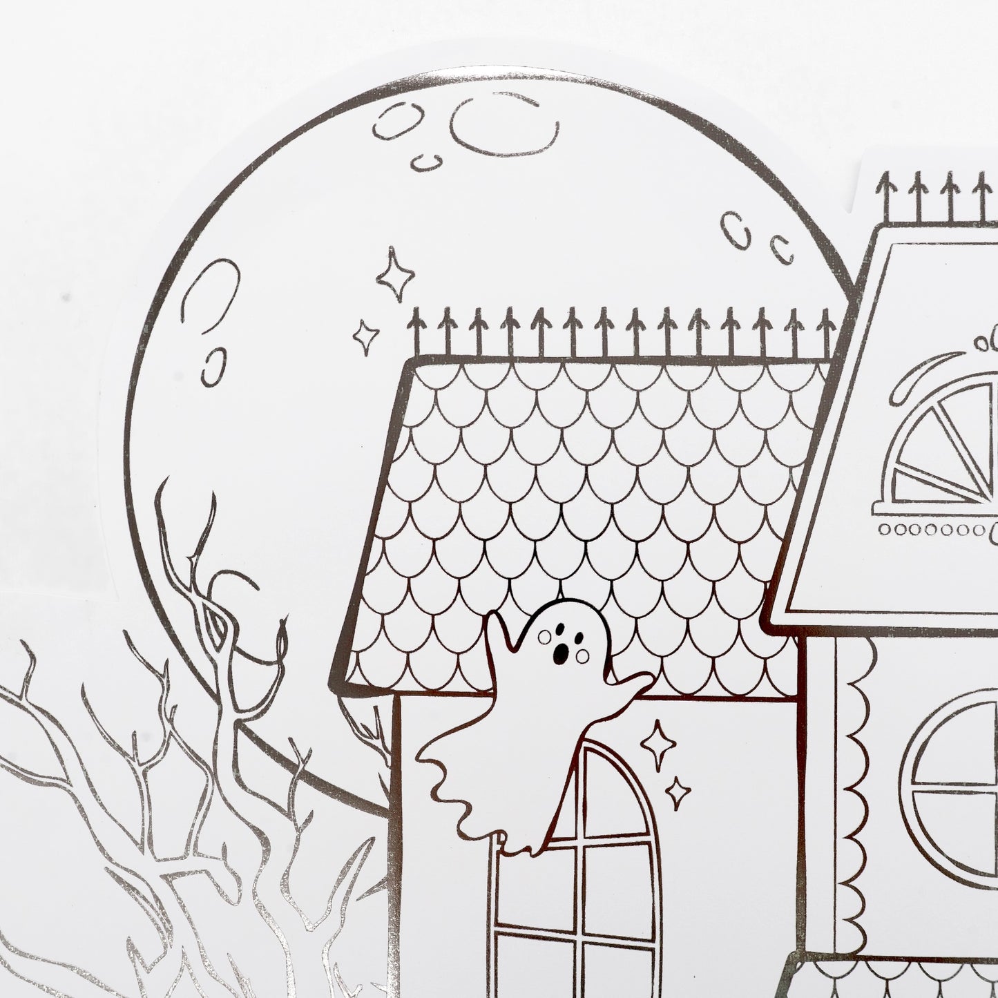 Haunted House Halloween Coloring Placemats