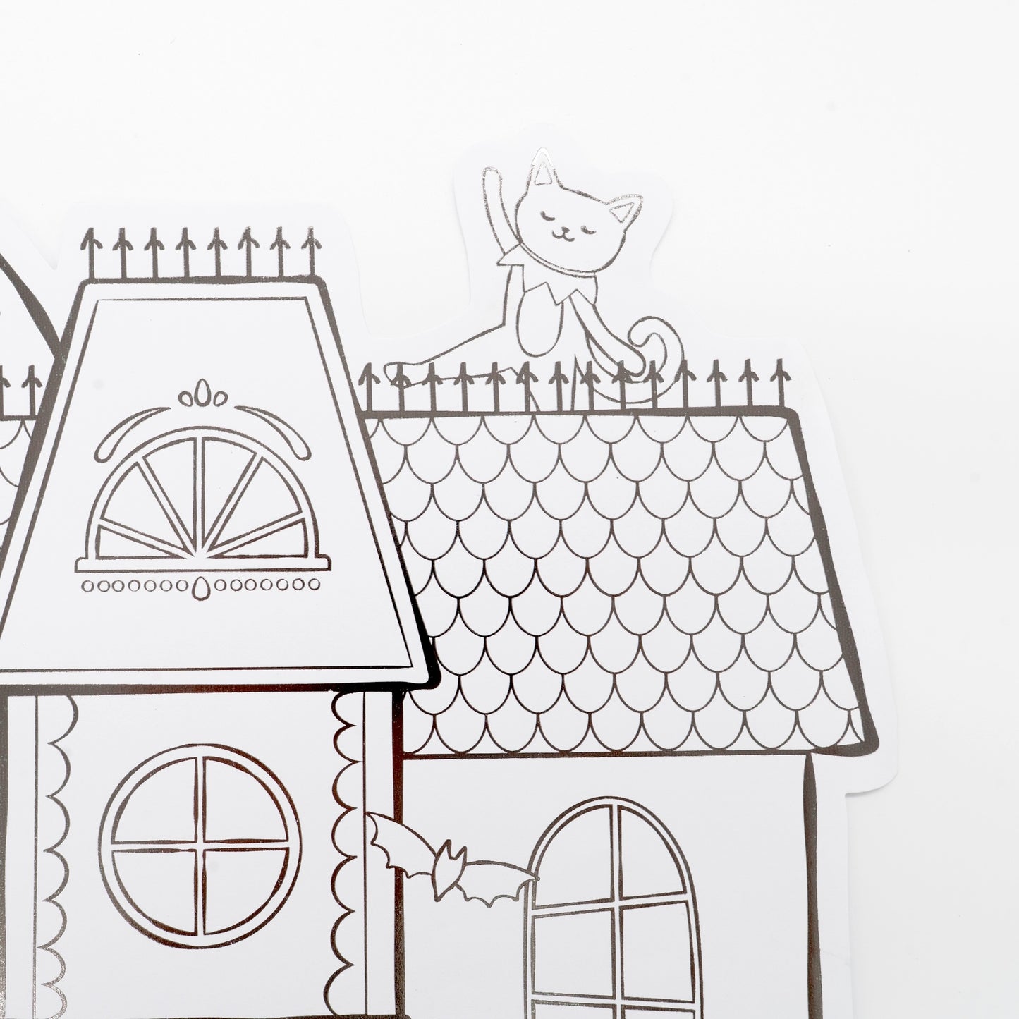 Haunted House Halloween Coloring Placemats