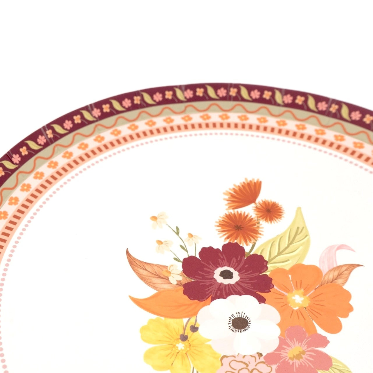 Harvest Floral Dessert Plates