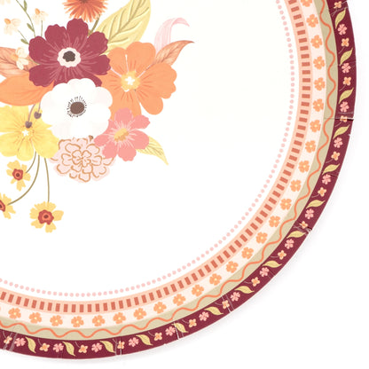 Harvest Floral Dessert Plates