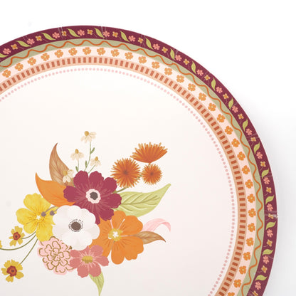 Harvest Floral Dessert Plates