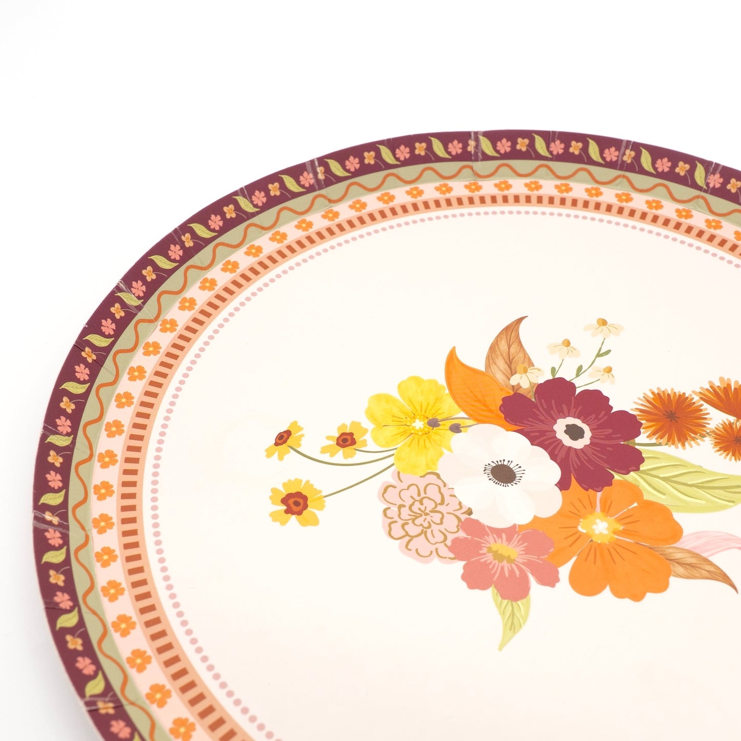 Harvest Floral Dessert Plates