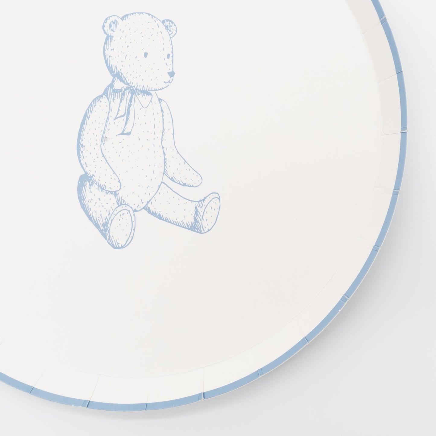 Blue Precious Baby Bear Dessert Plates