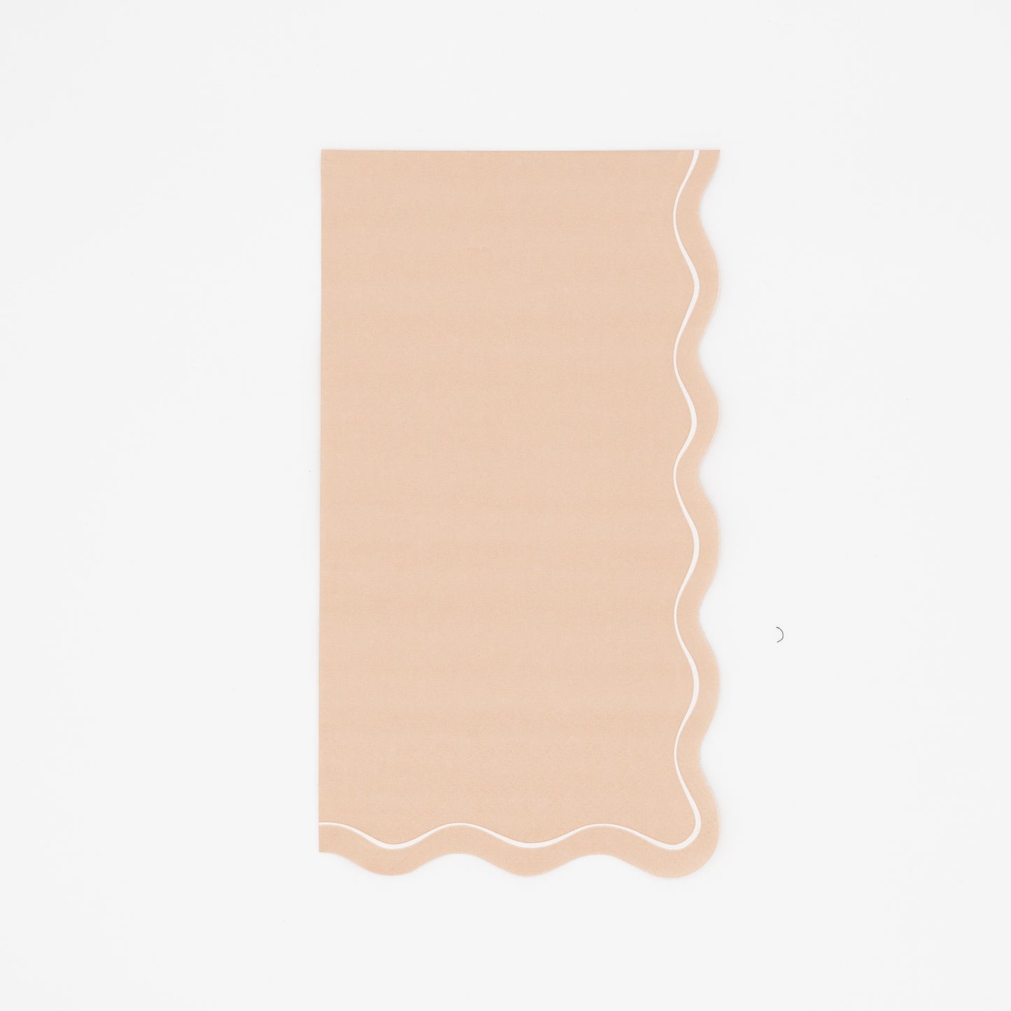 Light Brown Scallop Guest Towels