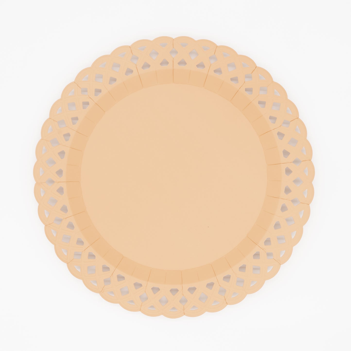 Light Brown Basketweave Dinner Plates