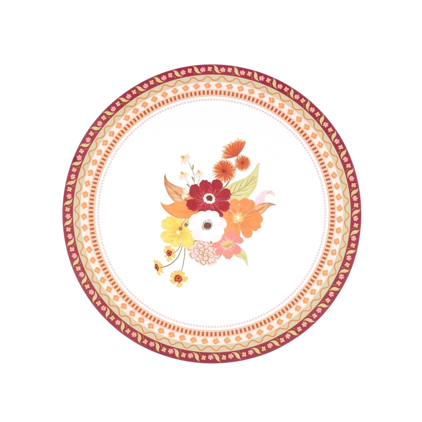 Harvest Floral Round Placemats