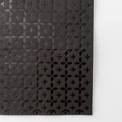 Elegant Black Pattern Guest Towels