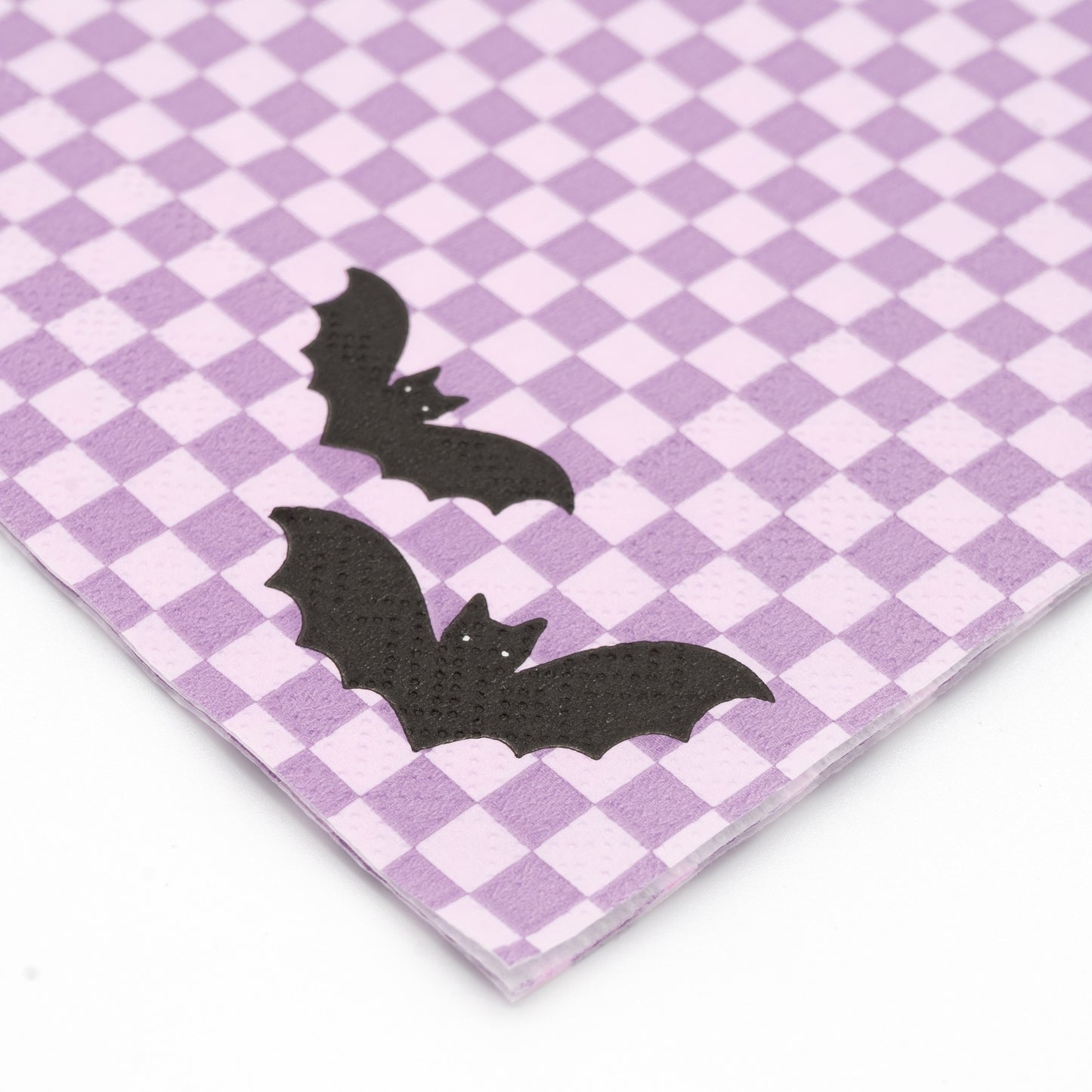 Bewitching Checkered Halloween Cocktail Napkins