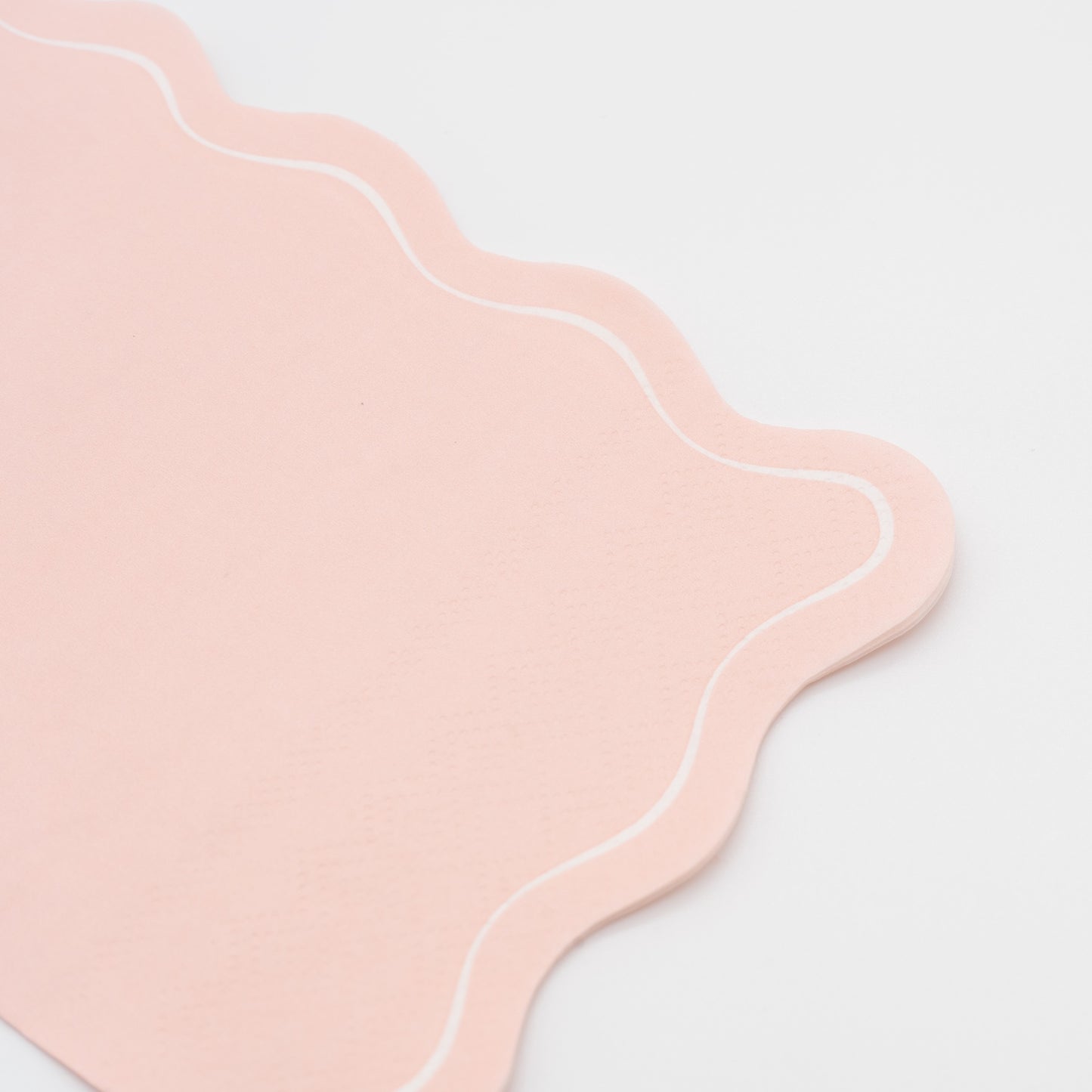 Pink Scallop Guest Towels