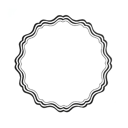 Black & White Fancy Placemats