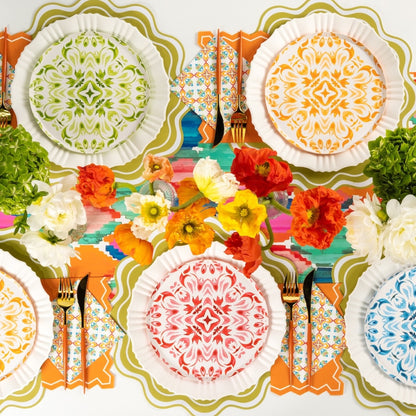 SUM23-TR1- Bel Colore Ikat Table Runner