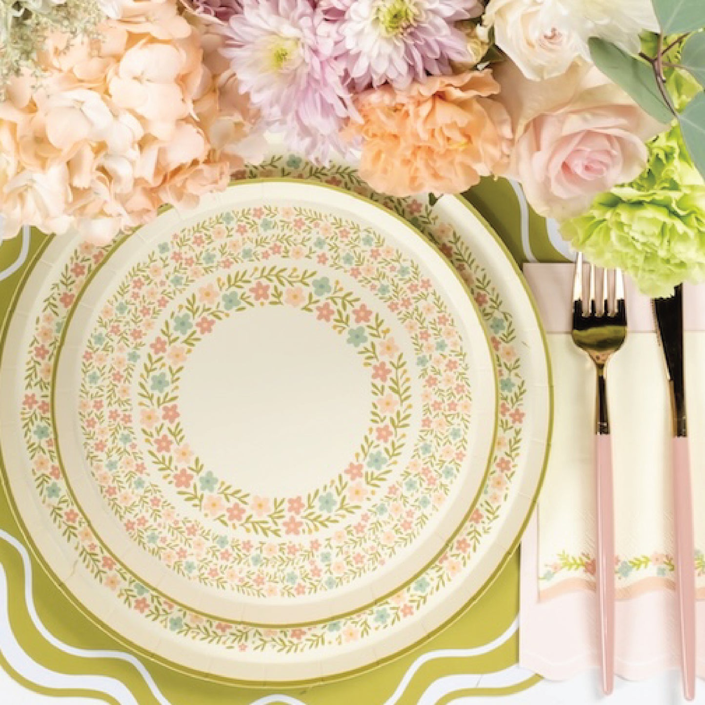 Floral Meadow Dessert Plates- Pre Order Ships January 20th