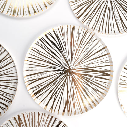 Radiance Gold Foil Dinner Paper Plates