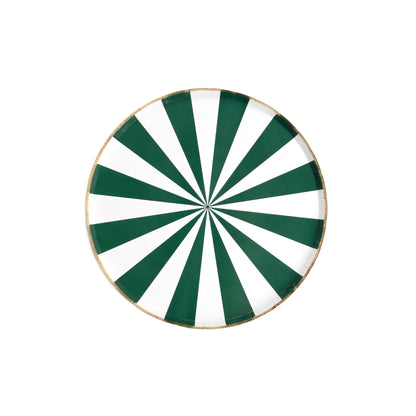 Green Candy Burst Dinner Paper Plates