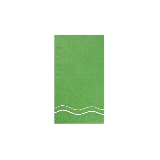 Green Color Block Guest Towels