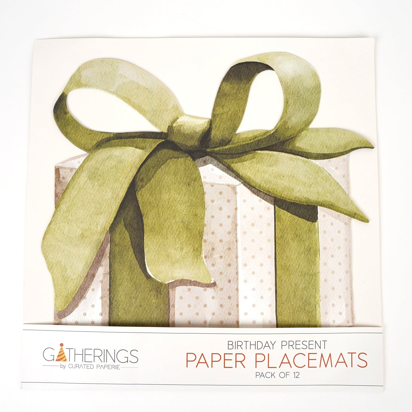 Green Beautiful Gift Paper Placemats