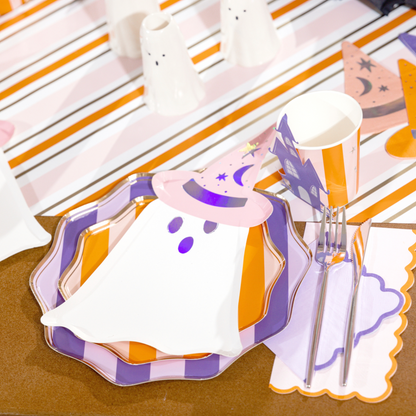 Spooky Stripes Dessert Paper Plates