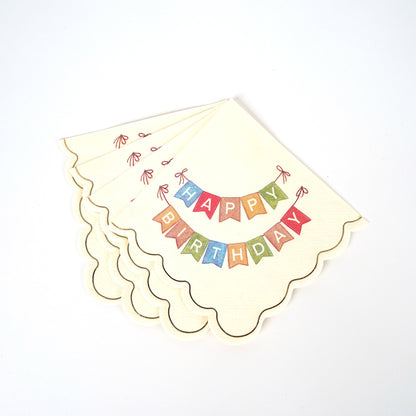 Happy Birthday Beverage Napkins