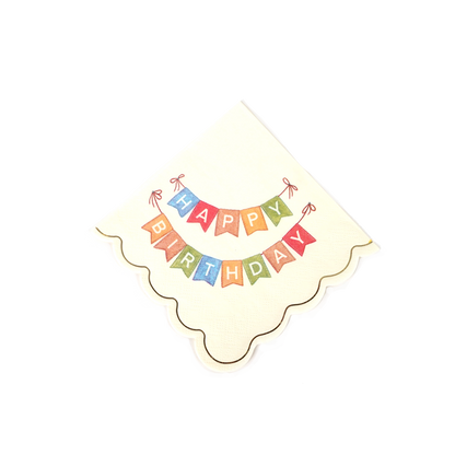 Happy Birthday Beverage Napkins