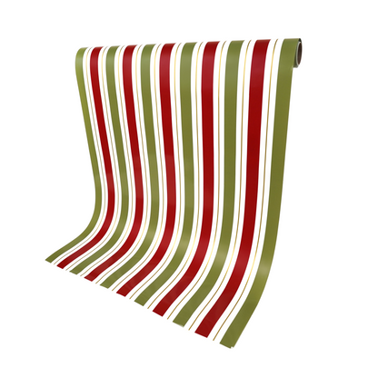 Holiday Stripe Paper Table Runner