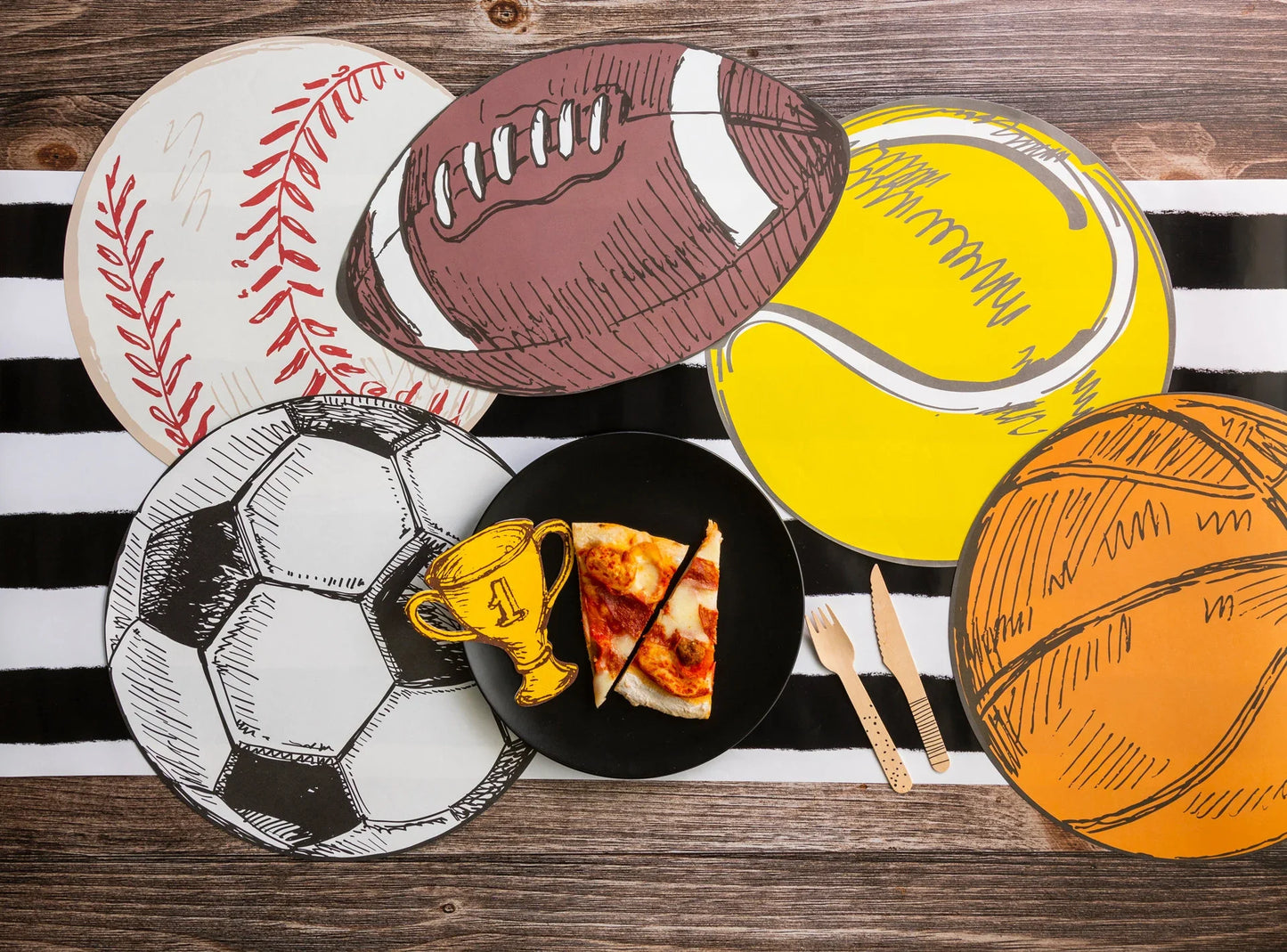 Sports Fan Basketball Paper Placemats