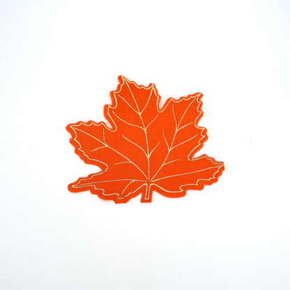 Die Cut Autumn Leaf Shaped Beverage Napkins