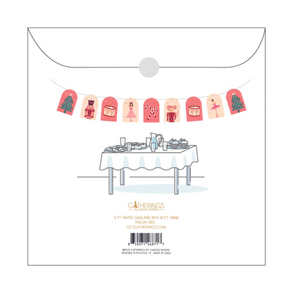 HOL25-GR2-Nutcracker Icon Paper Garland-(PREORDER STARTS SHIPPING  08/15)
