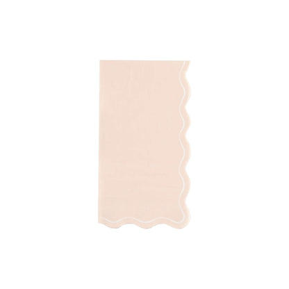 MCL25-GT17-Pink Scallop Guest Towels