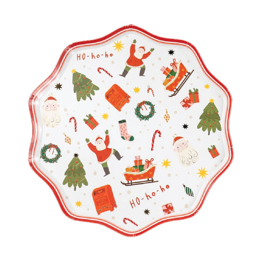 HOL24-DNP2- Christmas Cheer Dinner Paper Plates